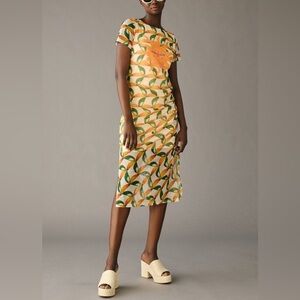 Farm Rio for Anthropologie Printed Mesh Sheath Dress Size 1X